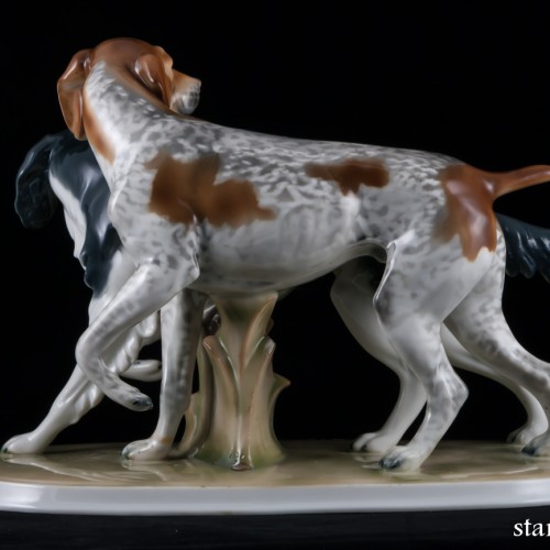 Две охотничьих собаки, Wagner & Apel, Германия, 1950 гг