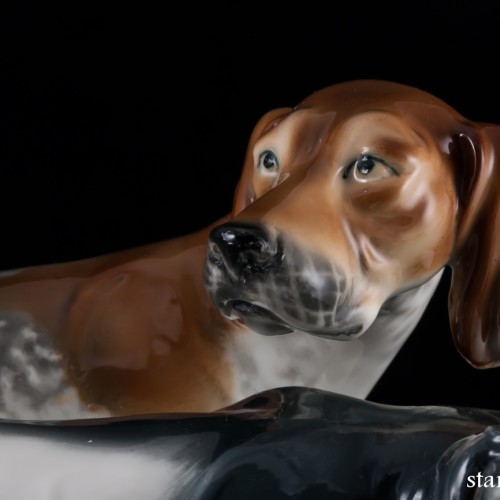 Две охотничьих собаки, Wagner & Apel, Германия, 1950 гг