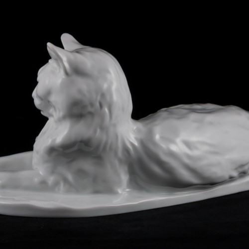 Ангорская белая кошка, Herend, Венгрия