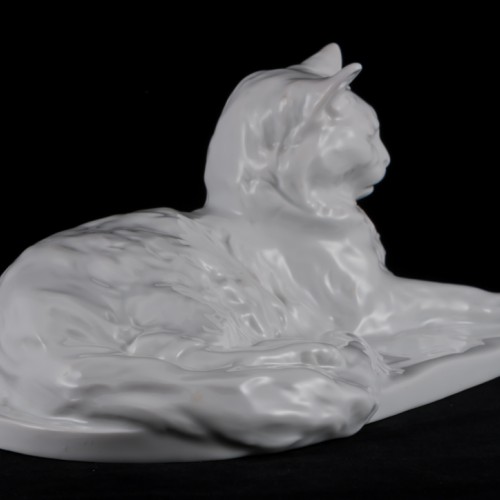 Ангорская белая кошка, Herend, Венгрия