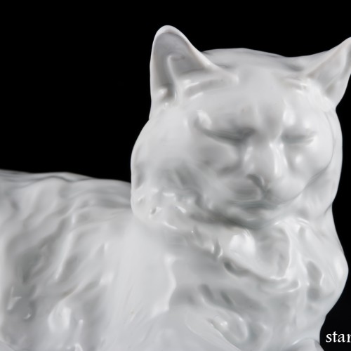 Ангорская белая кошка, Herend, Венгрия