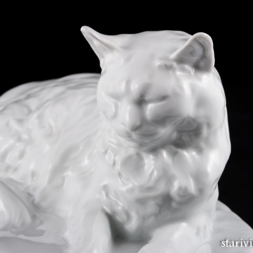 Ангорская белая кошка, Herend, Венгрия