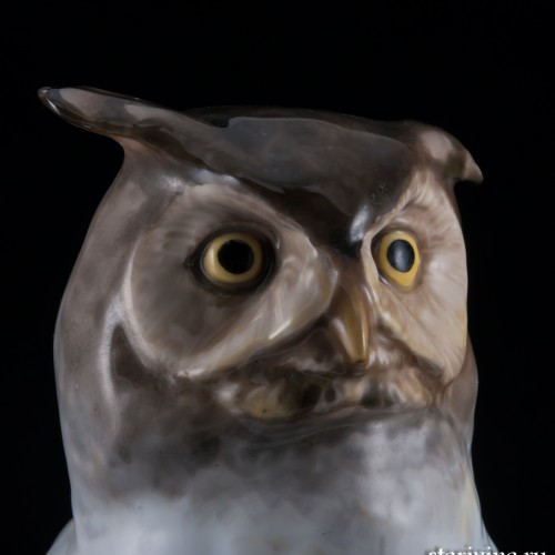Ушастая сова, Karl Ens, Германия, кон. 19 в