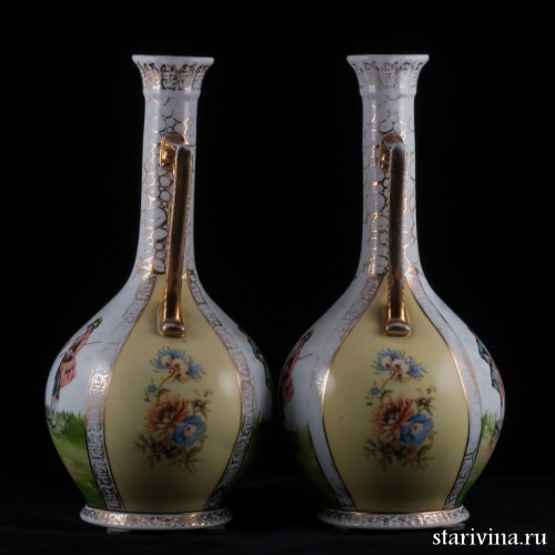 Две вазы, Victoria Carlsbad, Австрия, кон. 19 в
