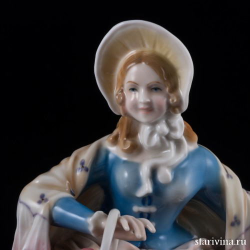 Девушка с корзиной цветов, Karl Ens, Германия, 1920-30 гг