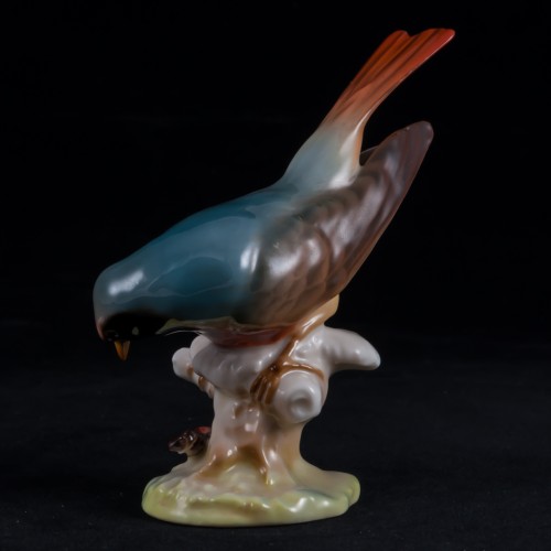 Птица горихвостка с жуком, Hutschenreuther, Германия