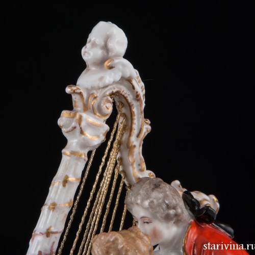 Пара с арфой, Dressel, Kister & Co, Германия, 1907-20 гг