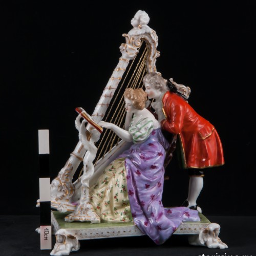 Пара с арфой, Dressel, Kister & Co, Германия, 1907-20 гг