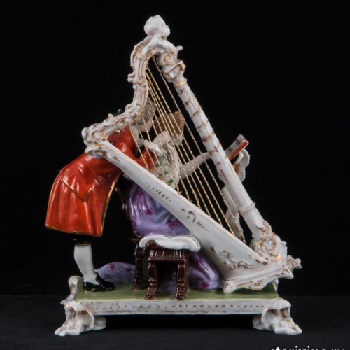 Пара с арфой, Dressel, Kister & Co, Германия, 1907-20 гг