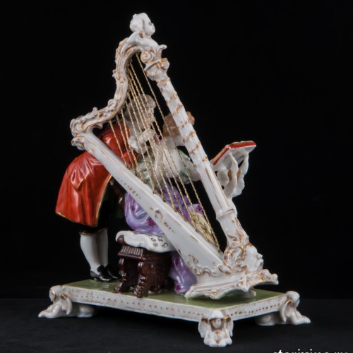 Пара с арфой, Dressel, Kister & Co, Германия, 1907-20 гг