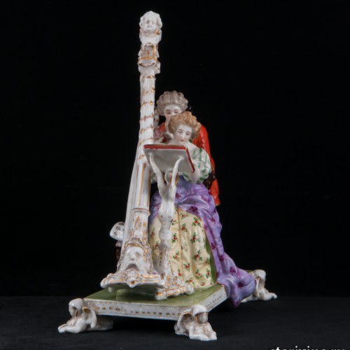 Пара с арфой, Dressel, Kister & Co, Германия, 1907-20 гг