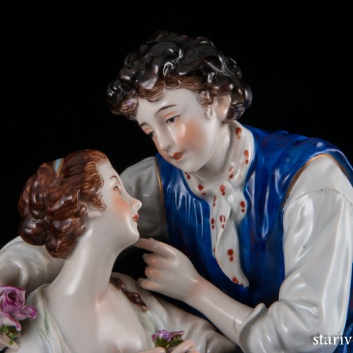 Пара с венком и овечкой, Дрезден, Германия, кон.19 - нач. 20 в