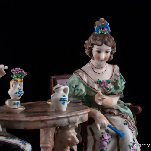 За чашкой чая, Дрезден, Германия, сер. 20 в