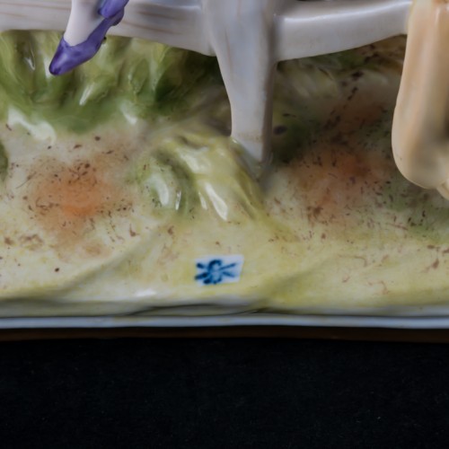 Три девочки, играющие с собакой, Scheibe-Alsbach, Германия, сер. 20 в