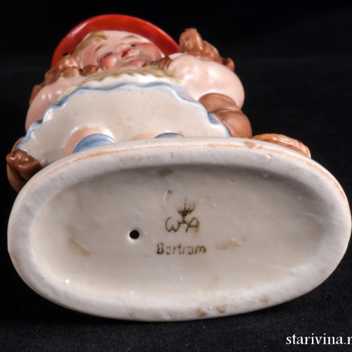 Девочка с двумя щенками, Wagner & Apel, Германия, до 1949 г