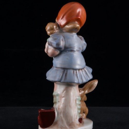 Девочка с куклой и кроликом, Wagner & Apel, Германия, до 1949 г