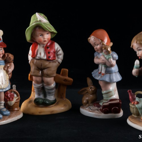 Девочка с куклой и кроликом, Wagner & Apel, Германия, до 1949 г