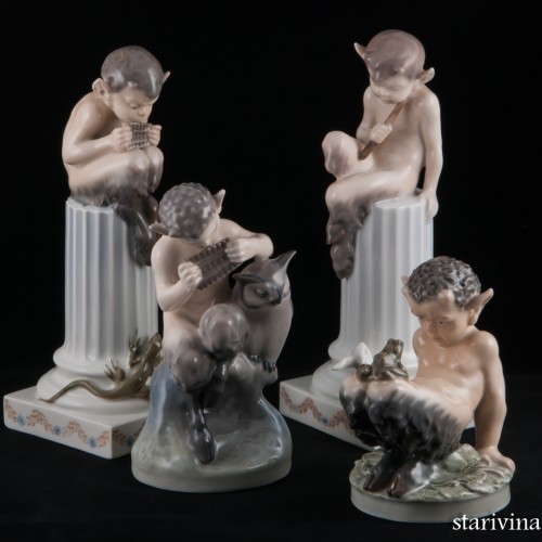 Фавн с ящерицей, Royal Copenhagen, Дания, 1964 г