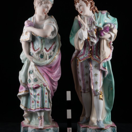 Пара на маскараде, Франция, кон. 19 в