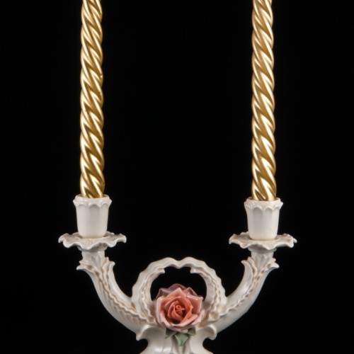 Двухрожковый подсвечник, канделябр, Karl Ens, Германия, 1920-30 гг