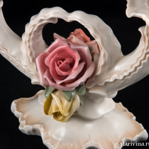 Двухрожковый подсвечник, канделябр, Karl Ens, Германия, 1920-30 гг