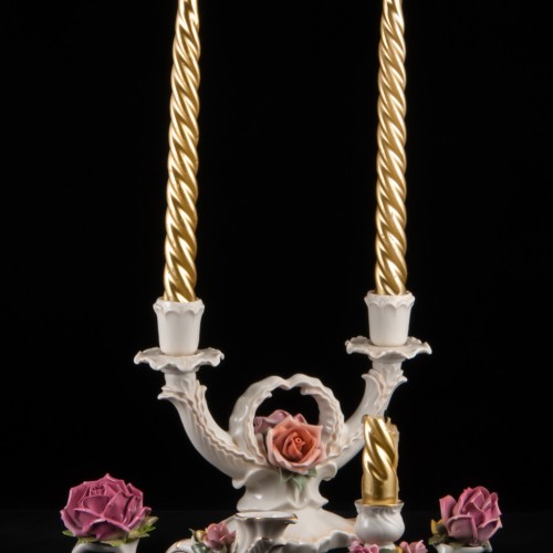 Двухрожковый подсвечник, канделябр, Karl Ens, Германия, 1920-30 гг