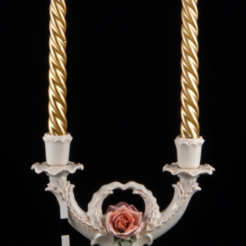 Двухрожковый подсвечник, канделябр, Karl Ens, Германия, 1920-30 гг