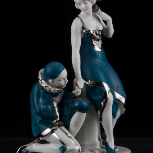 Пьеро с девушкой, Дрезден, Германия, нач. 20 в