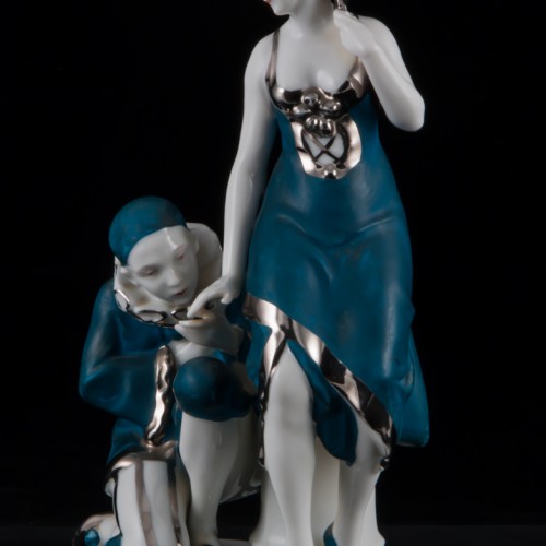 Пьеро с девушкой, Дрезден, Германия, нач. 20 в