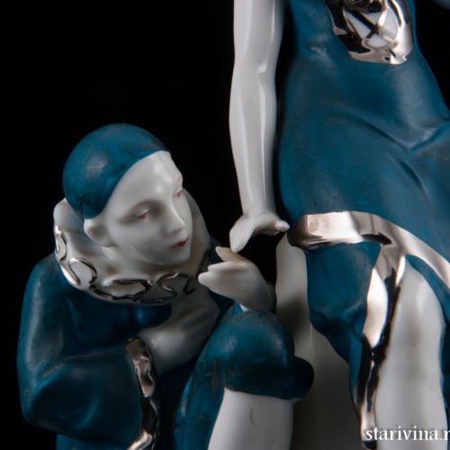 Пьеро с девушкой, Дрезден, Германия, нач. 20 в