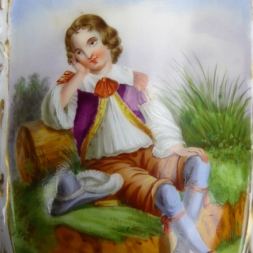 Фарфоровые вазы с ручной росписью, Франция, 19 в