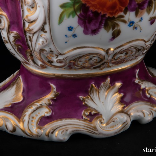 Фарфоровые вазы с ручной росписью, Франция, 19 в