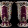 Фарфоровые вазы с ручной росписью, Франция, 19 в
