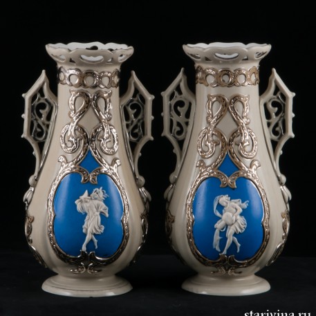 Две вазы, Villeroy & Boch, Германия, 1850 гг
