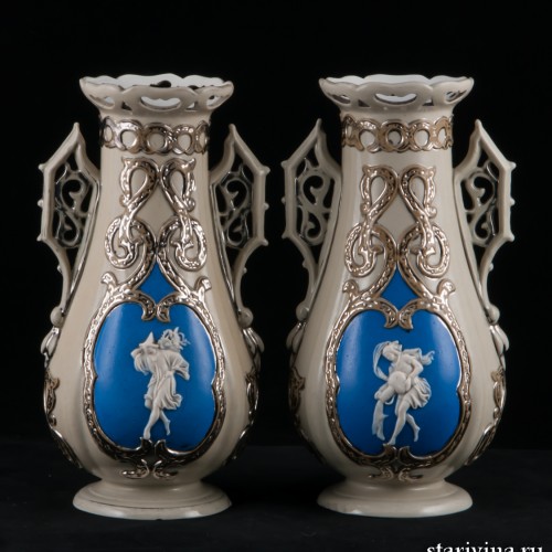 Две вазы, Villeroy & Boch, Германия, 1850 гг