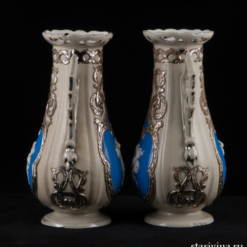 Две вазы, Villeroy & Boch, Германия, 1850 гг