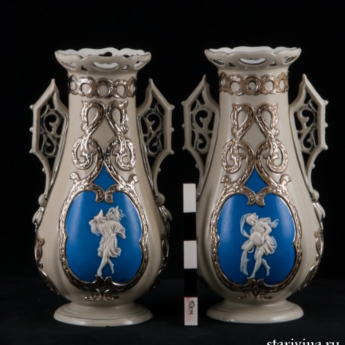 Две вазы, Villeroy & Boch, Германия, 1850 гг
