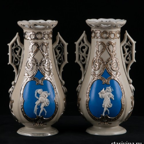 Две вазы, Villeroy & Boch, Германия, 1850 гг
