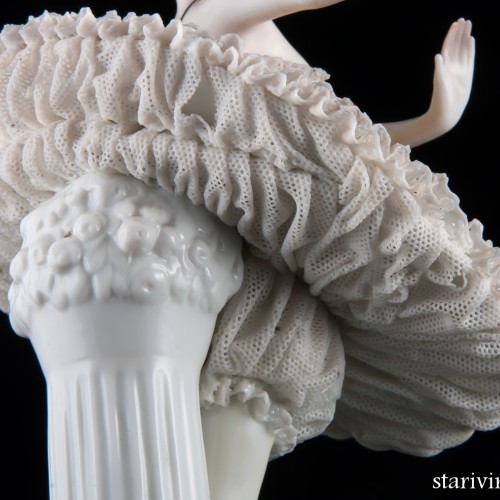 Балерина в классической пачке, кружевная, E. A. Muller, Германия, до 1927 г