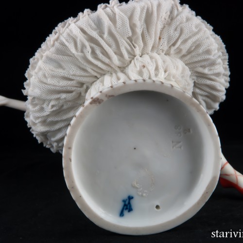 Балерина в классической пачке, кружевная, E. A. Muller, Германия, до 1927 г