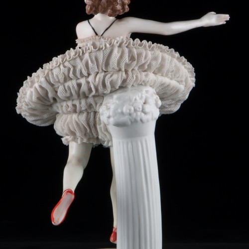 Балерина в классической пачке, кружевная, E. A. Muller, Германия, до 1927 г