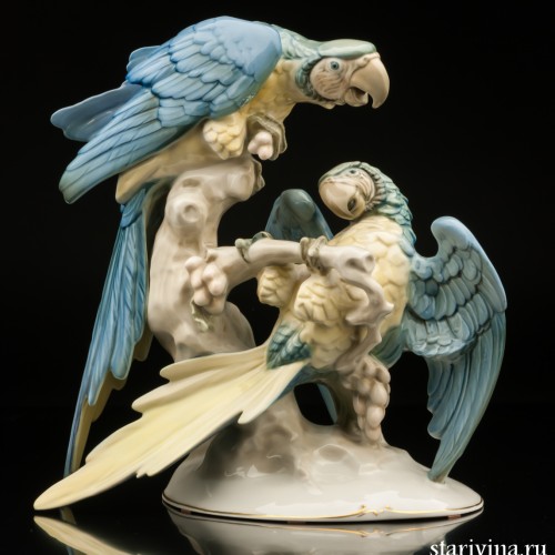 Попугаи ара, Hutschenreuther, Германия, 1938-55 гг