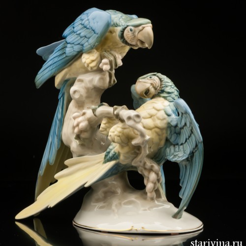 Попугаи ара, Hutschenreuther, Германия, 1938-55 гг