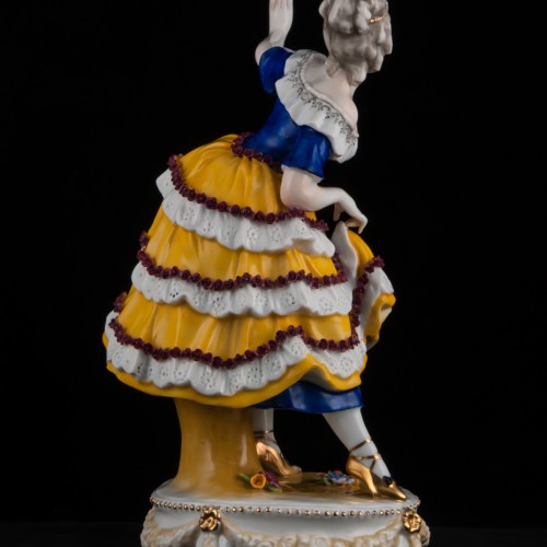 Танцовщица в сине-желтом платье, E. A. Muller, Германия, до 1927 г