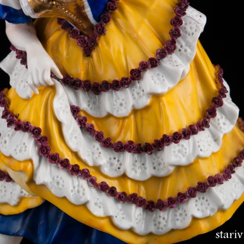 Танцовщица в сине-желтом платье, E. A. Muller, Германия, до 1927 г