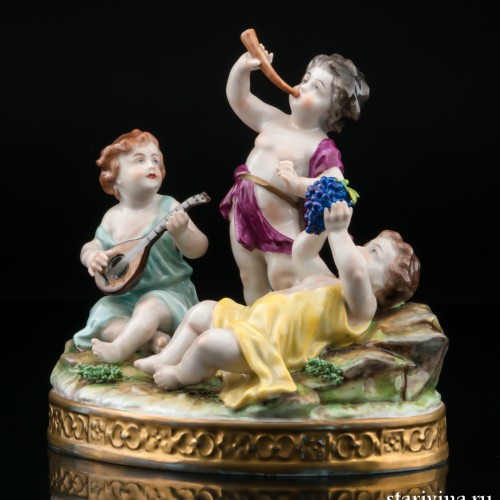 Путти с музыкальными инструментами, Volkstedt, Германия