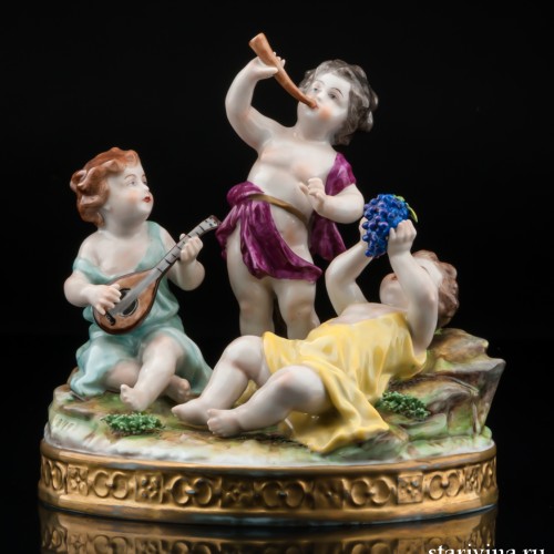 Путти с музыкальными инструментами, Volkstedt, Германия