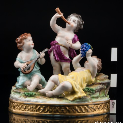 Путти с музыкальными инструментами, Volkstedt, Германия