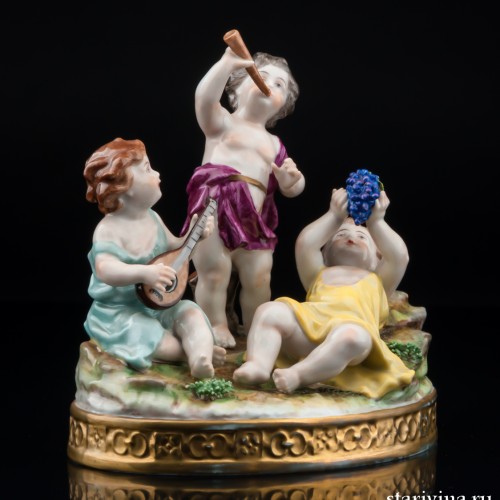 Путти с музыкальными инструментами, Volkstedt, Германия