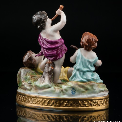 Путти с музыкальными инструментами, Volkstedt, Германия